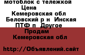 мотоблок с тележкой  › Цена ­ 20 500 - Кемеровская обл., Беловский р-н, Инская ПТФ п. Другое » Продам   . Кемеровская обл.